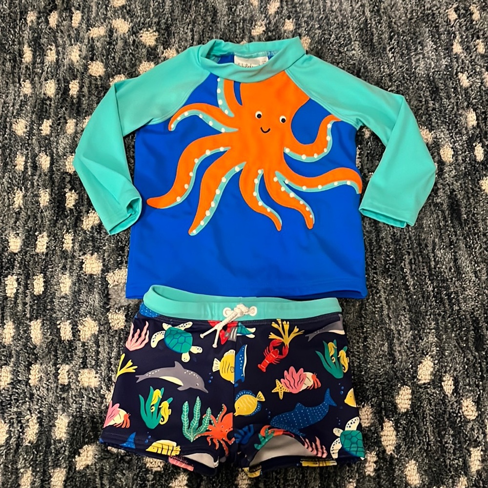 Boden boy 9-12m swim suit